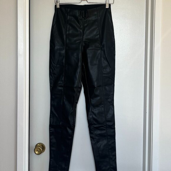 H&M Divided NWOT Patent Leather Leggings - Picture 1 of 5